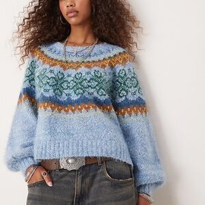 Free People Festive Frost Sweater
